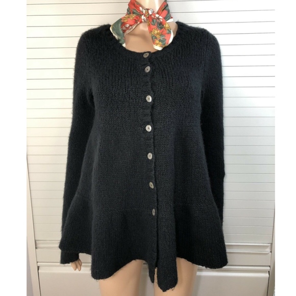 NWT Free People Women's Flared Out Wool Cardigan - Picture 2 of 4